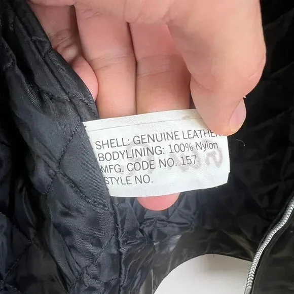 Vintage Excelled Biker Leather Jacket USA Size 42T / XL Tall - Picture 8 of 8